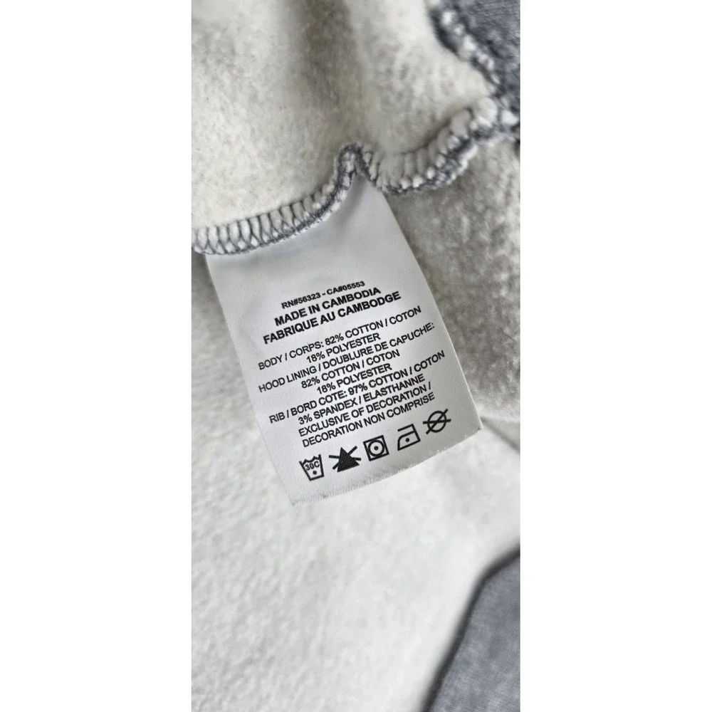 Jordan Essentials Fleece Hoodie Men XXL Carbon Heather Grey‎ Pullover Basketball